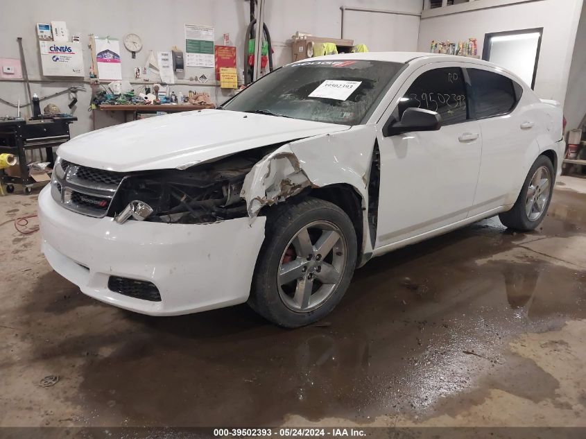 2013 Dodge Avenger Se VIN: 1C3CDZAB2DN536662 Lot: 39502393