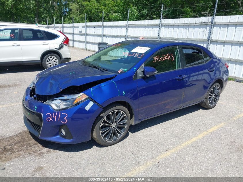 2014 Toyota Corolla S Plus VIN: 2T1BURHE5EC101937 Lot: 39502413