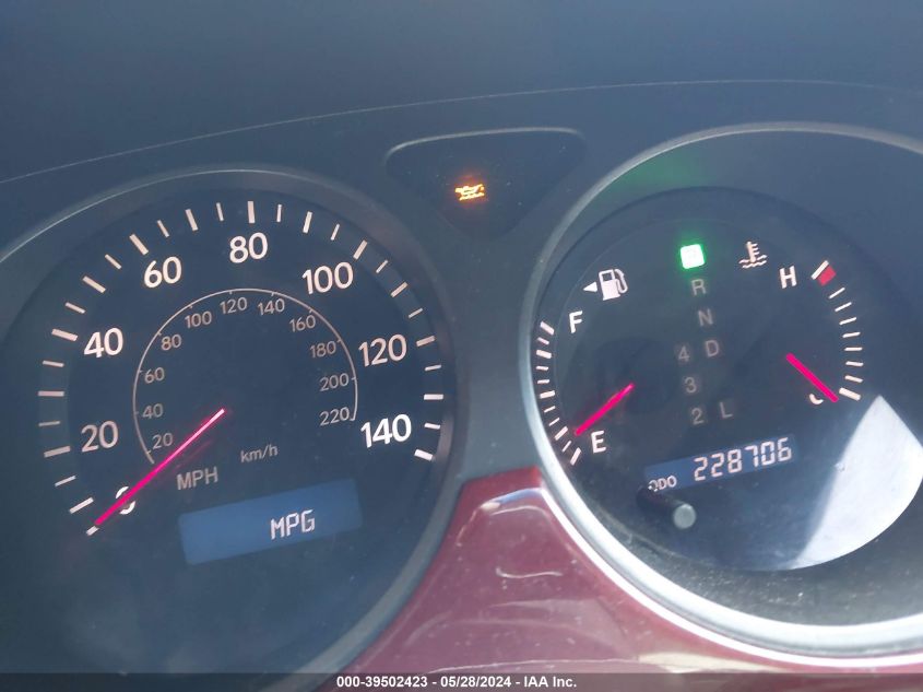 2002 Lexus Es 300 Base (A4) VIN: JTHBF30GX20057118 Lot: 39502423