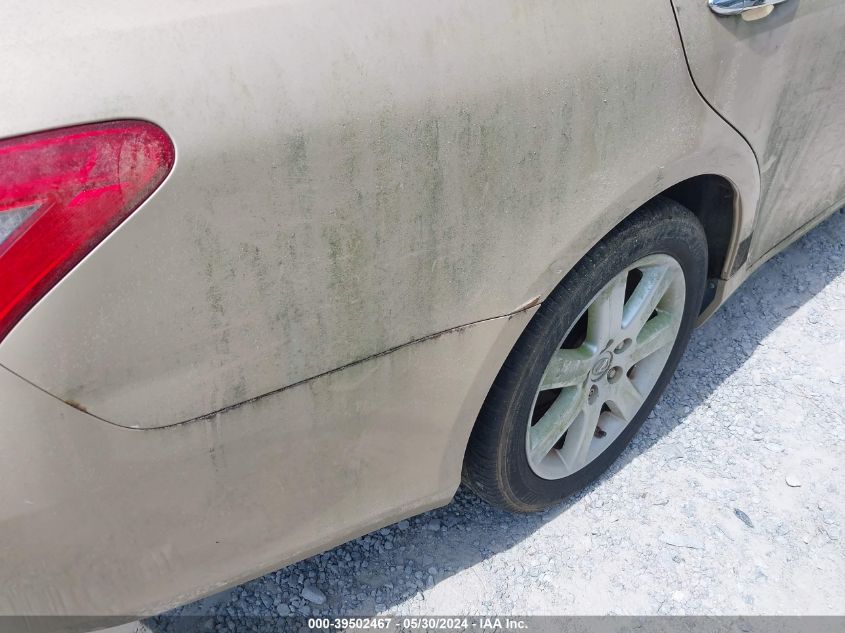 2007 Lexus Es 350 VIN: JTHBJ46G072139026 Lot: 39502467