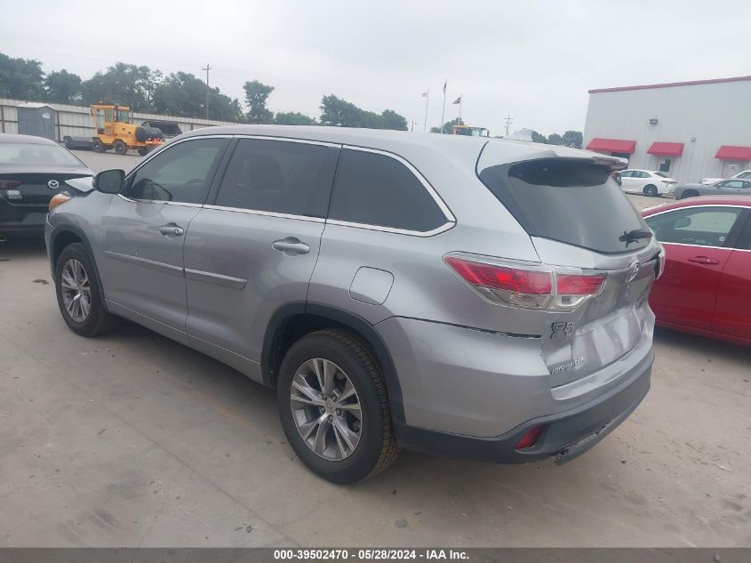 2015 TOYOTA HIGHLANDER LE/LE PLUS - 5TDZKRFH1FS115120