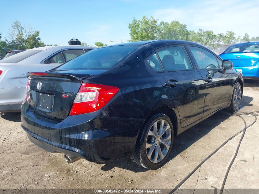 2012 Honda Civic Si VIN: 2HGFB6E56CH705835 Lot: 39502472