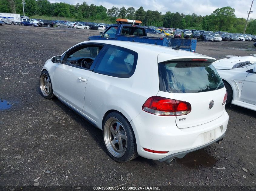 2012 Volkswagen Gti VIN: WVWED7AJ8CW128854 Lot: 39502535