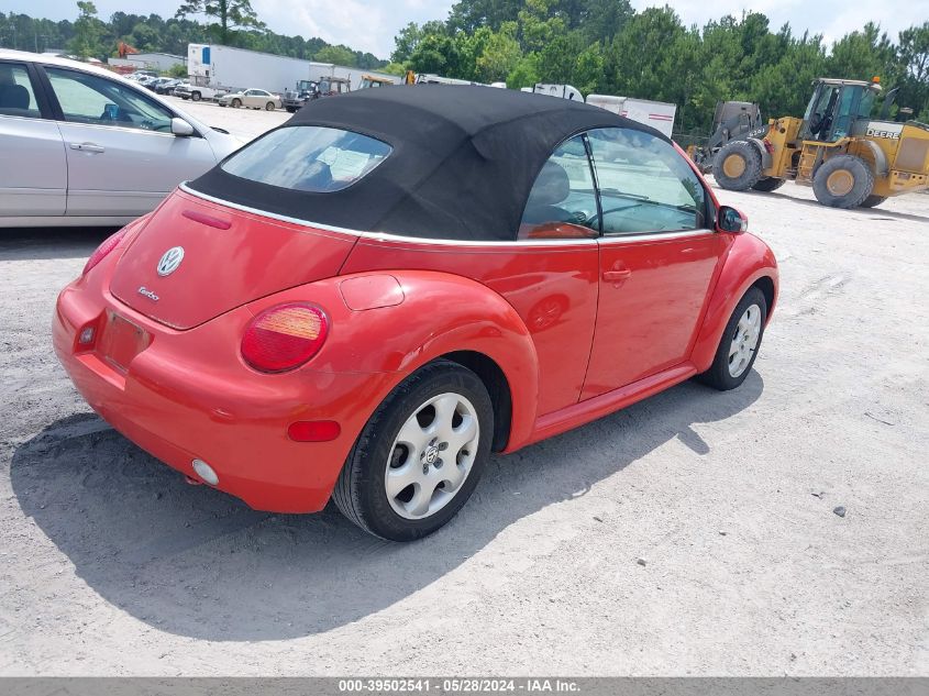 2003 Volkswagen New Beetle Glx VIN: 3VWDD21Y63M319391 Lot: 39502541