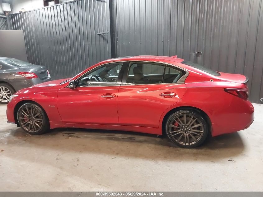 2019 Infiniti Q50 3.0T Red Sport 400 VIN: JN1FV7AR5KM830117 Lot: 39502543