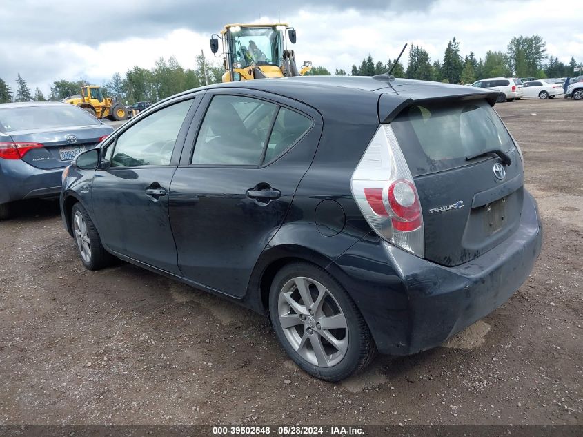 2014 Toyota Prius C Four VIN: JTDKDTB35E1081875 Lot: 39502548