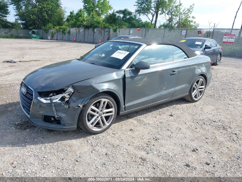 2017 Audi A3 2.0T Premium VIN: WAU6ULFF2H1056164 Lot: 39502571