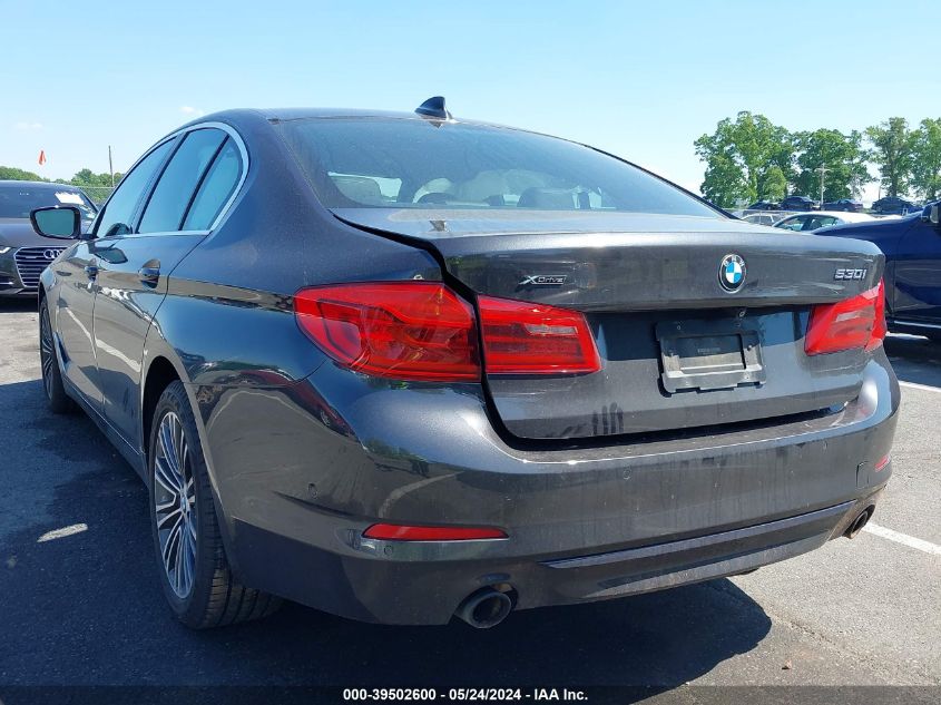 2019 BMW 530I xDrive VIN: WBAJA7C51KWW25361 Lot: 39502600