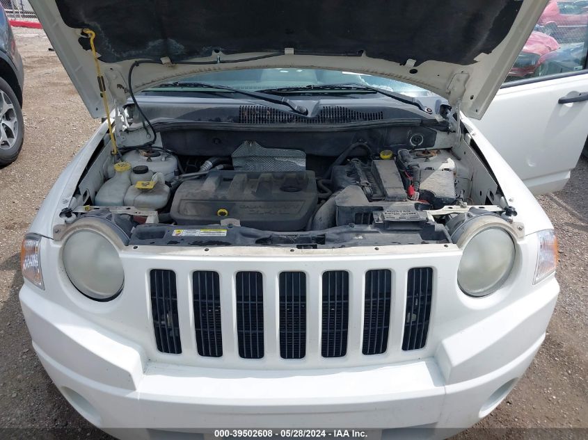 2007 Jeep Compass Sport VIN: 1J8FT47W37D358501 Lot: 39502608