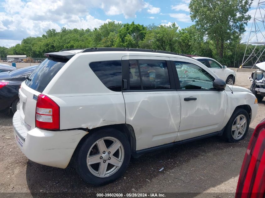 2007 Jeep Compass Sport VIN: 1J8FT47W37D358501 Lot: 39502608