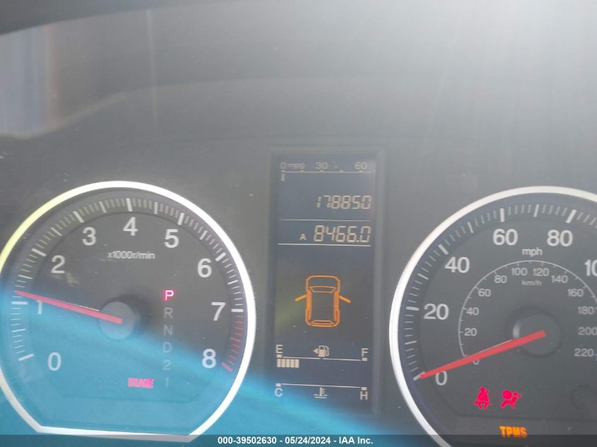 2010 Honda Cr-V Lx VIN: 5J6RE3H32AL039837 Lot: 39502630