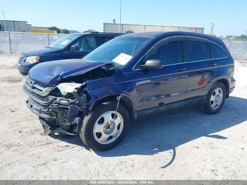 2010 Honda Cr-V Lx VIN: 5J6RE3H32AL039837 Lot: 39502630