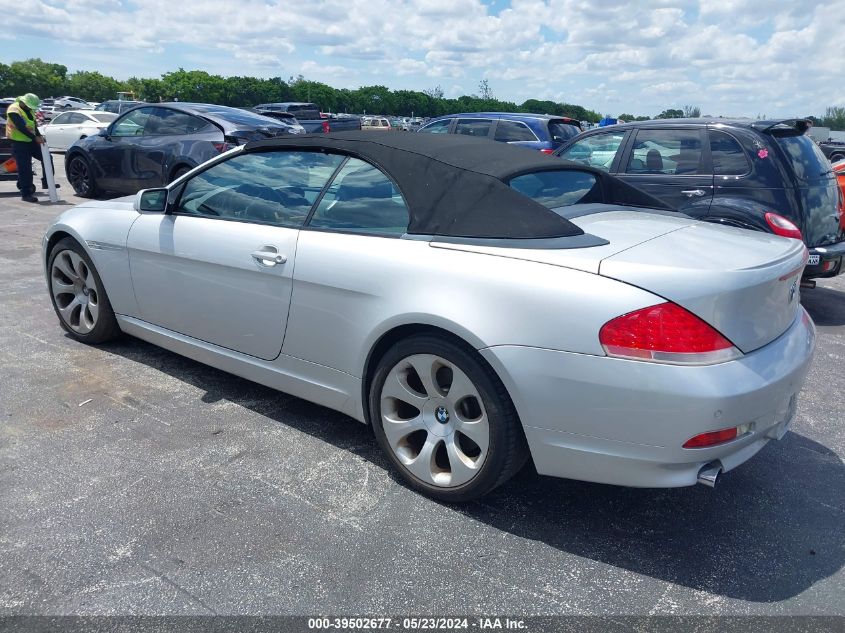 2005 BMW 645Ci VIN: WBAEK73445B324231 Lot: 39502677