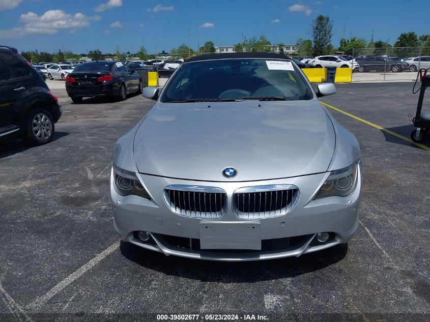 2005 BMW 645Ci VIN: WBAEK73445B324231 Lot: 39502677