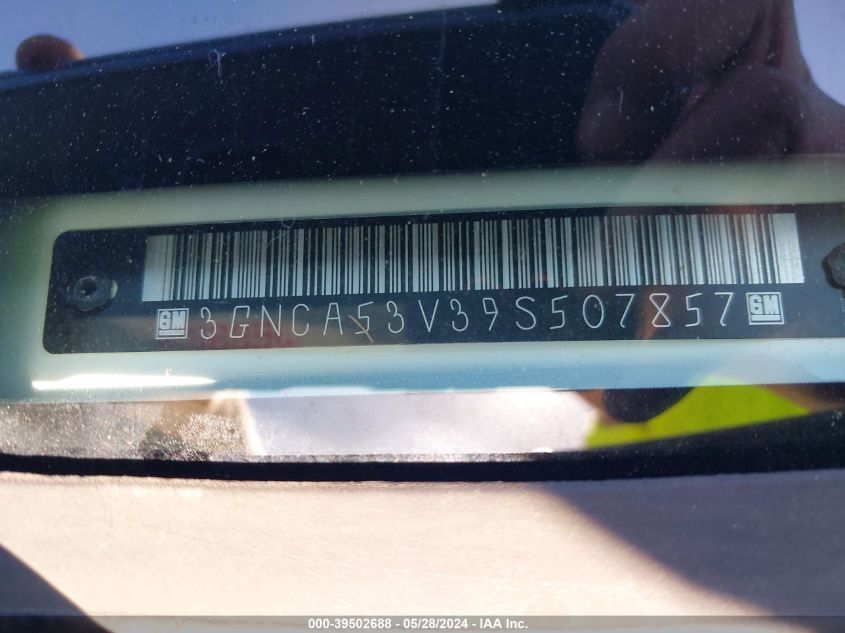 2009 Chevrolet Hhr Lt VIN: 3GNCA53V39S507857 Lot: 39502688