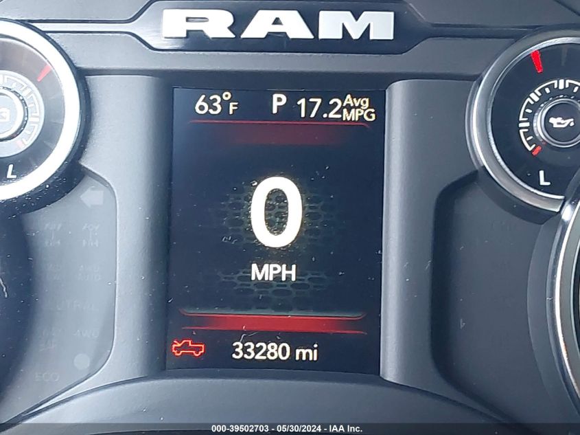 2021 Ram 1500 Big Horn 4X4 5'7 Box VIN: 1C6SRFFT5MN810601 Lot: 39502703