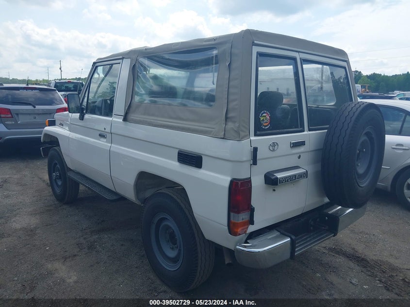 1987 Toyota Land Cruiser VIN: FJ730005284 Lot: 39502729