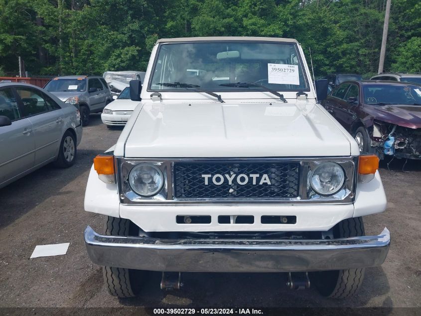 1987 Toyota Land Cruiser VIN: FJ730005284 Lot: 39502729