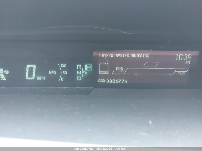 2010 Toyota Prius Ii VIN: JTDKN3DU2A0155174 Lot: 39502753