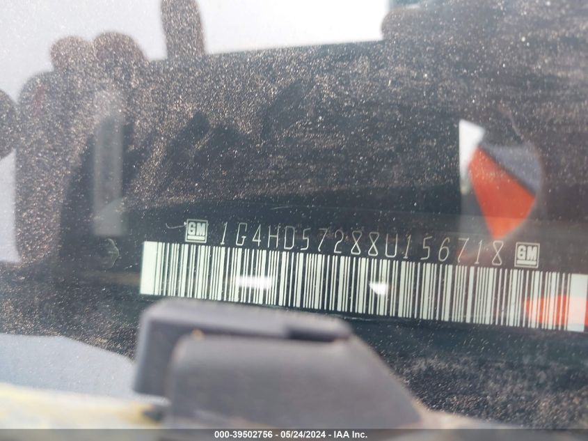 2008 Buick Lucerne Cxl VIN: 1G4HD57288U156718 Lot: 39502756