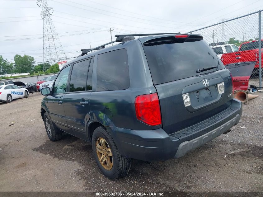 2004 Honda Pilot Exl VIN: 2HKYF18514H556429 Lot: 39502796