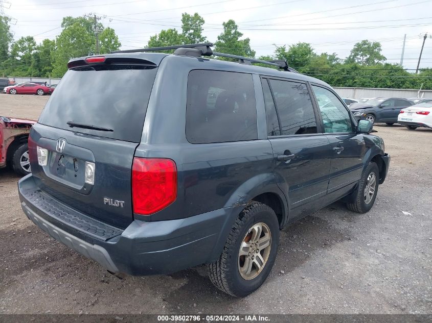 2004 Honda Pilot Exl VIN: 2HKYF18514H556429 Lot: 39502796