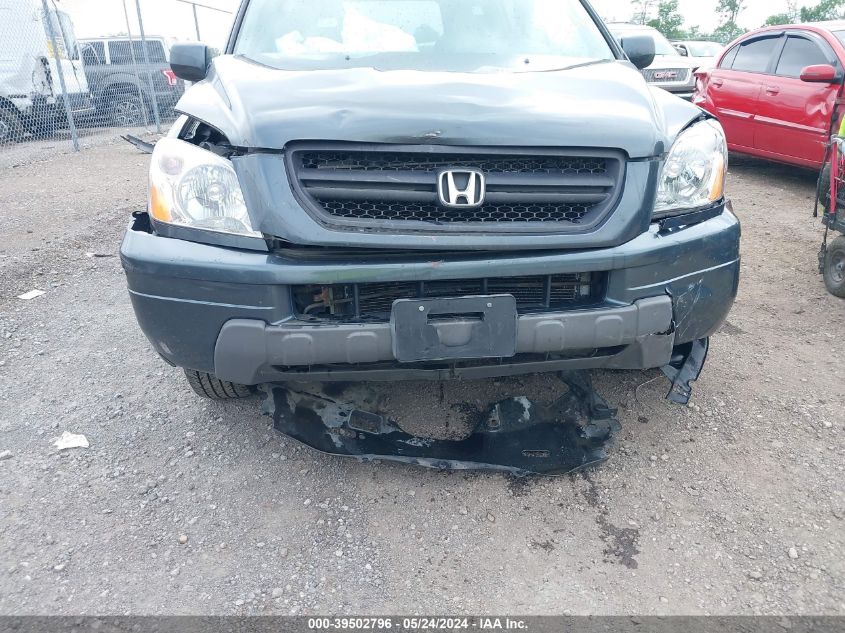 2004 Honda Pilot Exl VIN: 2HKYF18514H556429 Lot: 39502796