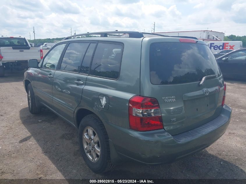 2006 Toyota Highlander V6 VIN: JTEGP21A560125643 Lot: 39502815