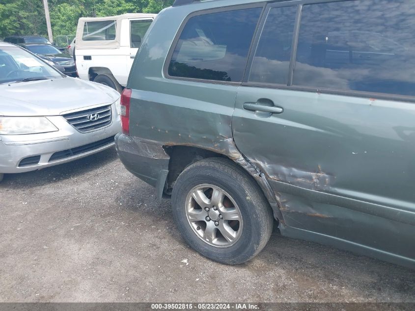 2006 Toyota Highlander V6 VIN: JTEGP21A560125643 Lot: 39502815