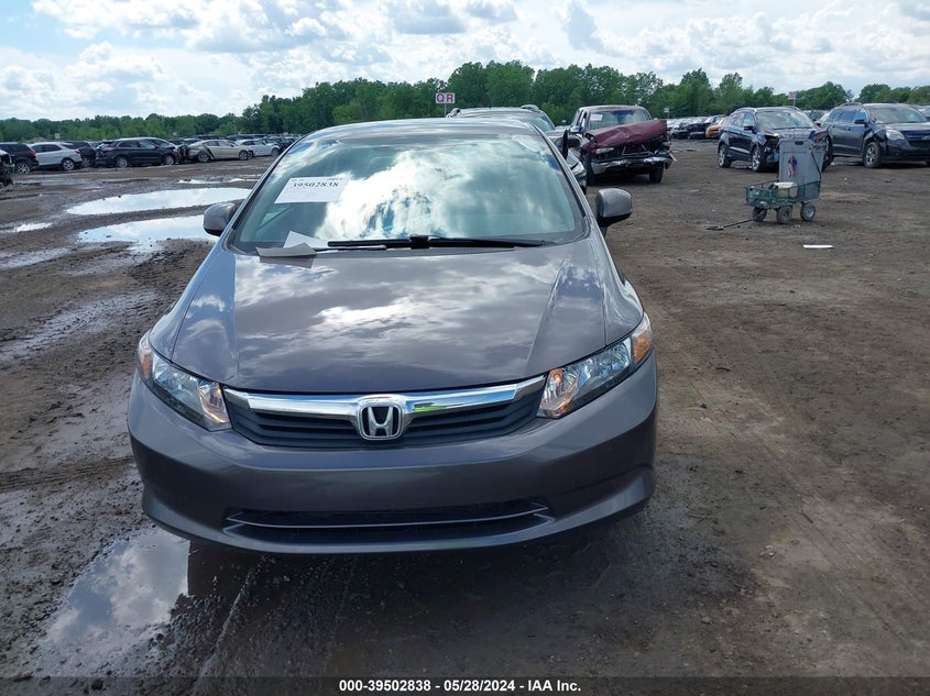 2012 Honda Civic Lx VIN: 19XFB2F53CE083468 Lot: 39502838