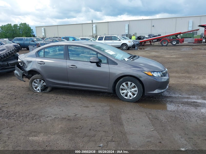 2012 Honda Civic Lx VIN: 19XFB2F53CE083468 Lot: 39502838