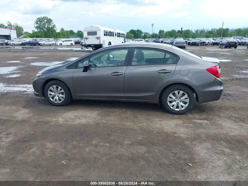 2012 Honda Civic Lx VIN: 19XFB2F53CE083468 Lot: 39502838