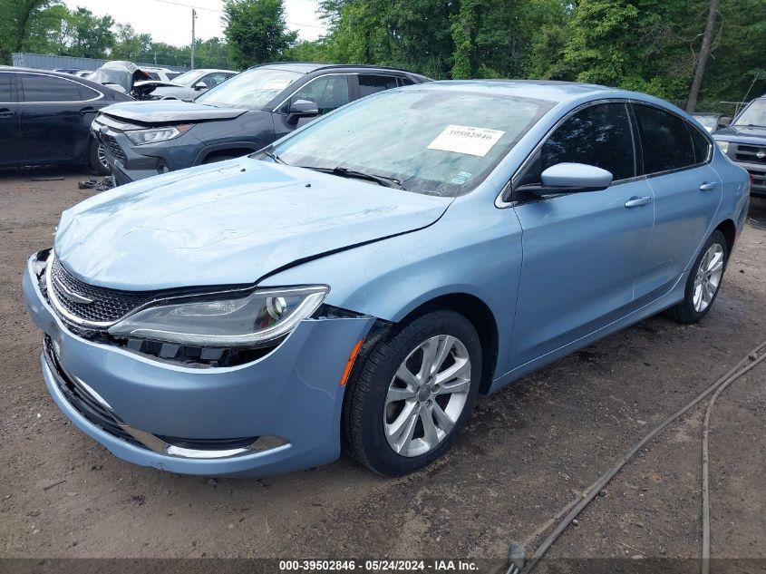 2015 Chrysler 200 Limited VIN: 1C3CCCAB9FN710519 Lot: 39502846