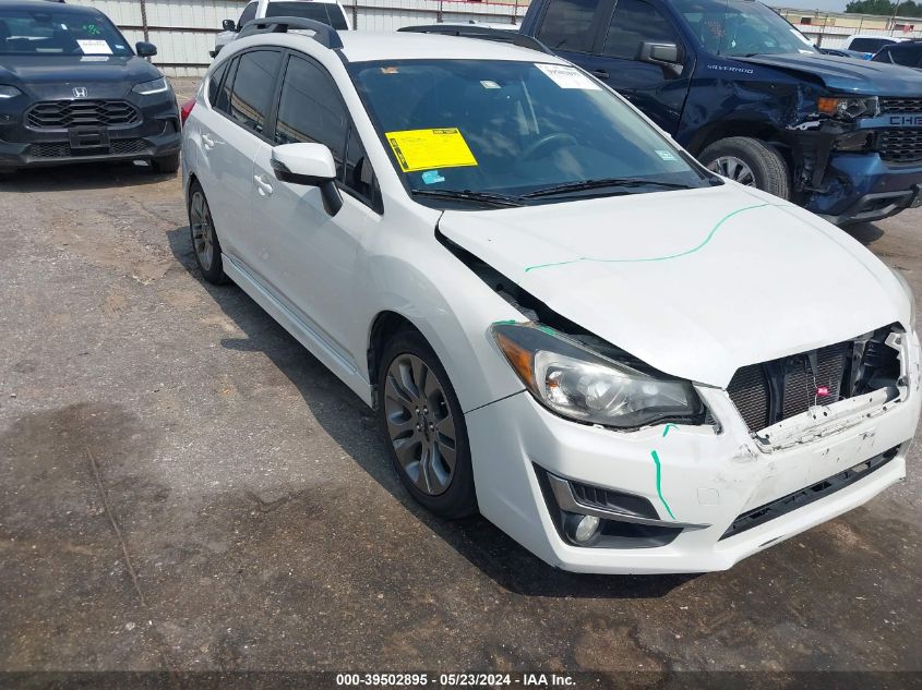 2016 SUBARU IMPREZA 2.0I SPORT PREMIUM - JF1GPAP65G8266044