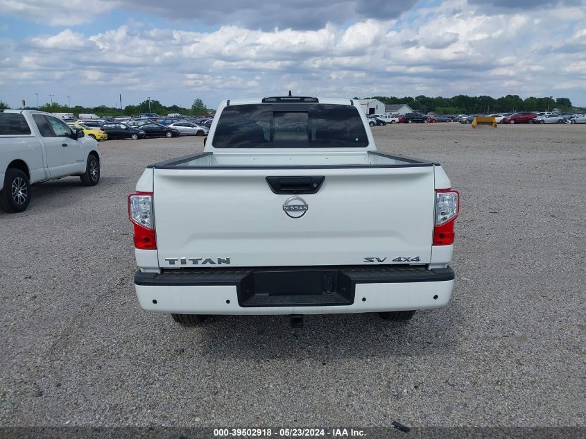 2024 Nissan Titan Crew Cab Sv 4X4 VIN: 1N6AA1CDXRN107043 Lot: 39502918