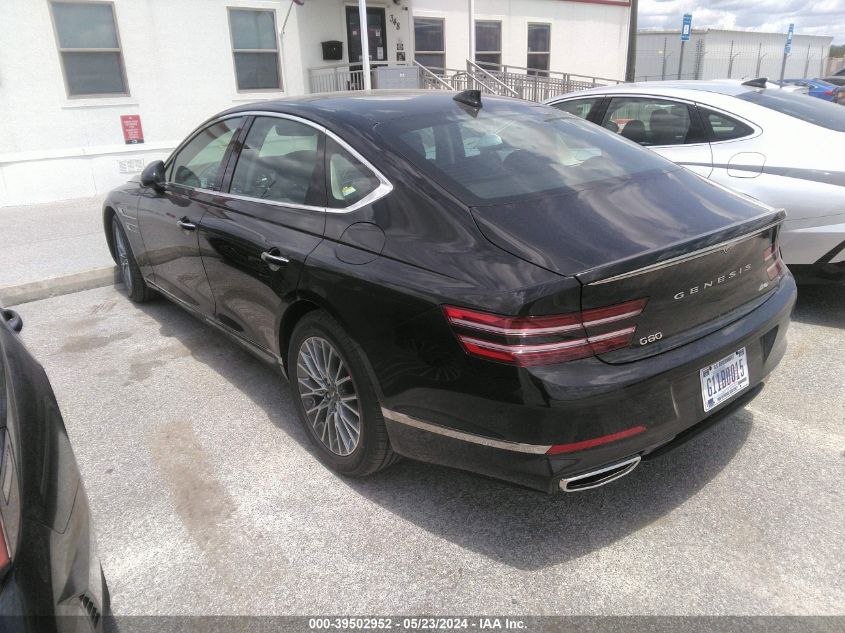 2024 Genesis G80 2.5T Awd VIN: KMTGB4SCXRU238646 Lot: 39502952