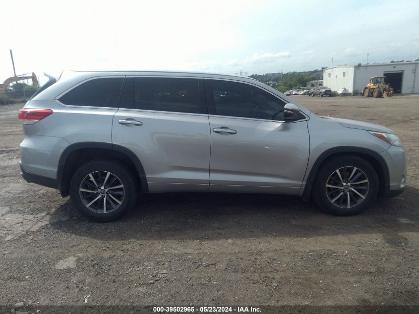 2017 Toyota Highlander Xle VIN: 5TDJZRFH1HS372712 Lot: 39502965