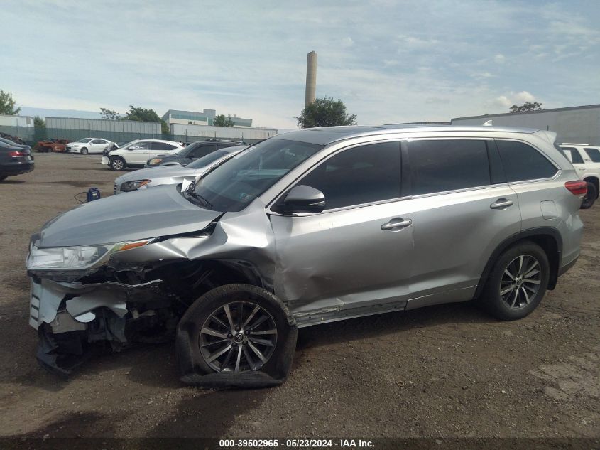 2017 Toyota Highlander Xle VIN: 5TDJZRFH1HS372712 Lot: 39502965