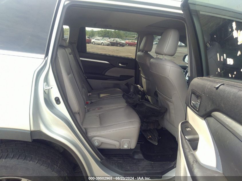 2017 Toyota Highlander Xle VIN: 5TDJZRFH1HS372712 Lot: 39502965