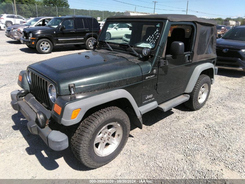 2004 Jeep Wrangler / Tj Sport VIN: 1J4FA49S74P744446 Lot: 39503020