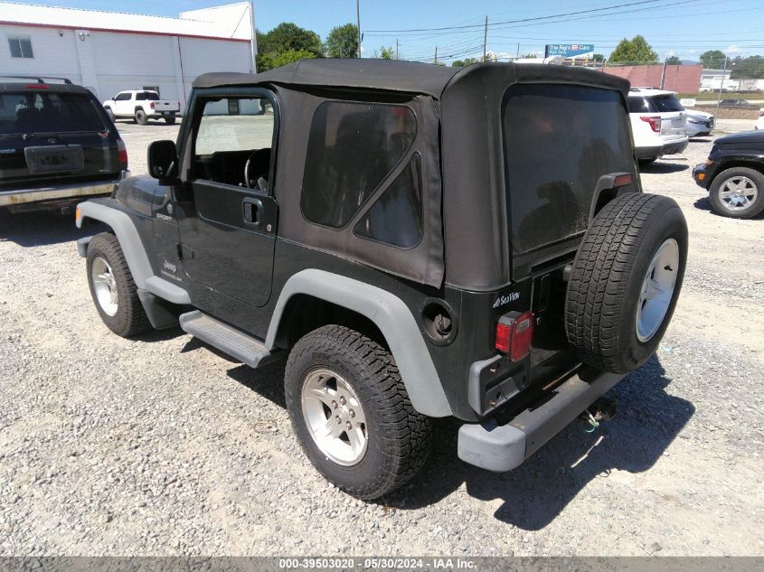 2004 Jeep Wrangler / Tj Sport VIN: 1J4FA49S74P744446 Lot: 39503020