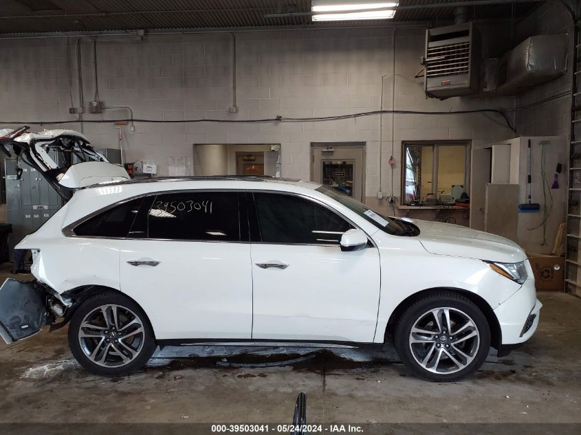 2017 Acura Mdx Advance Package VIN: 5FRYD4H8XHB019613 Lot: 39503041