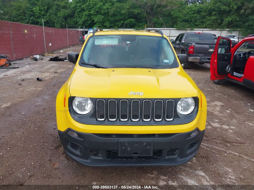 2016 Jeep Renegade Sport VIN: ZACCJAAT0GPD87338 Lot: 39503137