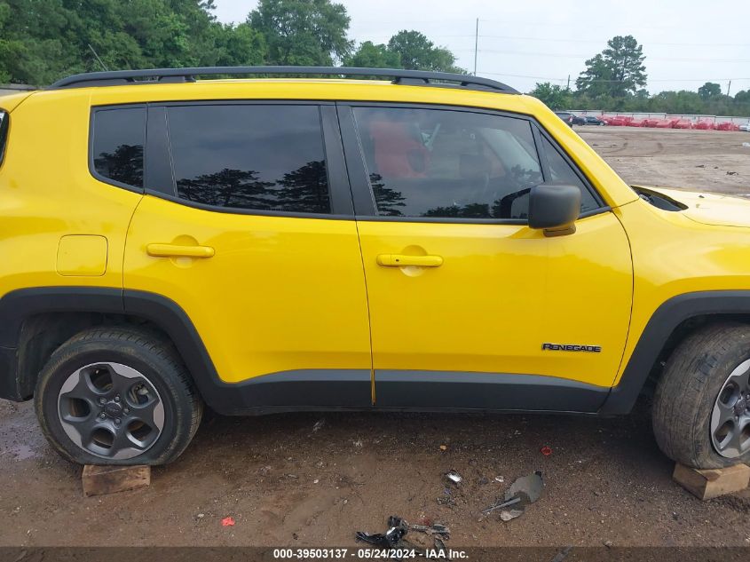 2016 Jeep Renegade Sport VIN: ZACCJAAT0GPD87338 Lot: 39503137