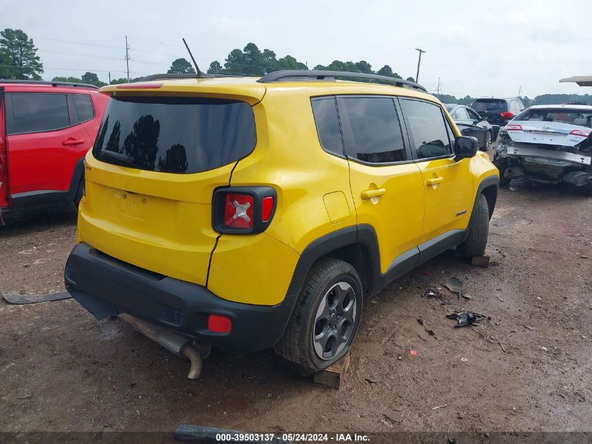 2016 Jeep Renegade Sport VIN: ZACCJAAT0GPD87338 Lot: 39503137