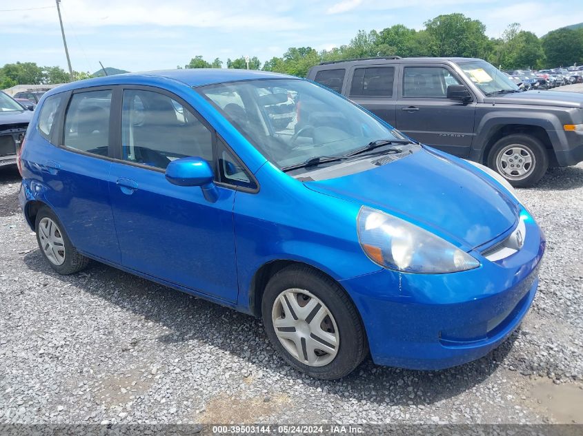 2008 Honda Fit VIN: JHMGD37498S070835 Lot: 39503144