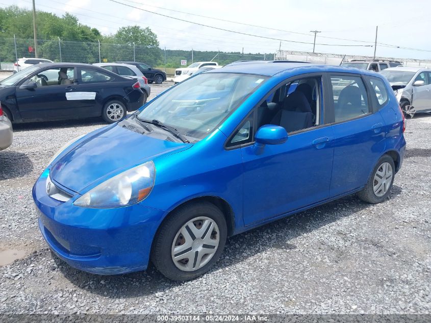 2008 Honda Fit VIN: JHMGD37498S070835 Lot: 39503144