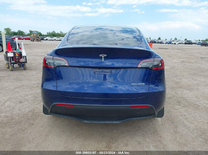 2023 Tesla Model Y Awd/Long Range Dual Motor All-Wheel Drive VIN: 7SAYGDEE8PA089242 Lot: 39503197