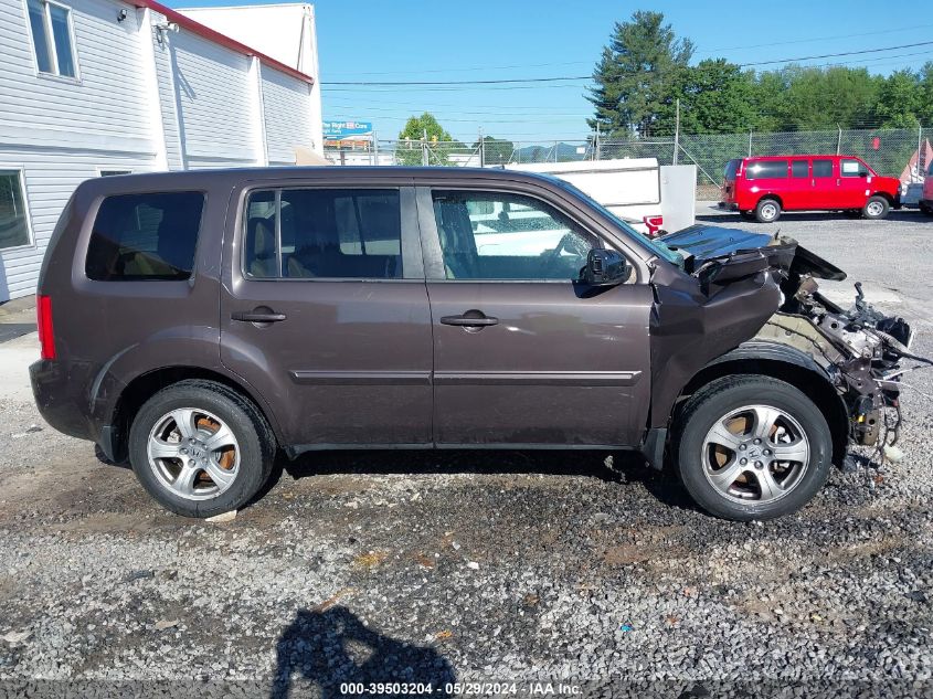 2013 Honda Pilot Ex-L VIN: 5FNYF4H57DB029804 Lot: 39503204