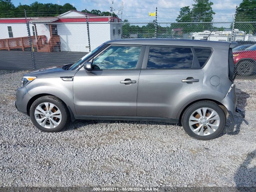 2016 Kia Soul + VIN: KNDJP3A55G7311825 Lot: 39503211